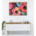 thumbnail image 7 of Kate and Laurel Sylvie Preppy Boho Aesthetic Colorful Floral Group Framed Canvas Wall Art by The Creative Bunch Studio, 31.5x41.5 Natural, Bright Colorful Flower Art for Wall, 7 of 7