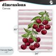 thumbnail image 4 of Stupell Industries French Country Juicy Cherry Vine on Stripes Canvas Art, 24 x 30, by Paul Brent, 4 of 8
