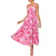 thumbnail image 1 of Vestido GRACE KARIN para invitada a boda para mujer 2025, maxi rojo, 1 of 5