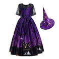 thumbnail image 1 of Witch Robe de Princesse pour Filles Halloween Déguisement en Dentelle 5-10 T, 1 of 7
