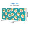 thumbnail image 2 of Rocae Cute Shiba1 for Gaming Mouse Pad, Mouse Pad Large, Office Computer Keyboard Mousepad, Keyboard and Mouse Pad with Stitched Edges,31.5 x 11.8 in, 2 of 5