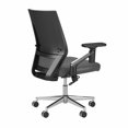 thumbnail image 5 of Laguna Mid Back Leather Office Chair in Dark Gray, 5 of 5