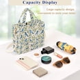 thumbnail image 5 of FORMRS Womens Corduroy Tote Bag Crossbody Shoulder Purse Handbag with Detachable Strap, Blue Birds Pattern, 5 of 7