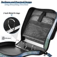 thumbnail image 4 of FORMRS Zipper Binder with Shoulder Strap 2-inch Ring 500 Sheet Capacity File Bag, Blue Sky and River, 4 of 5