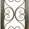 thumbnail image 4 of DecMode Brown Rustic Wood Scrollwork Pattern with Arched Frame Wall Décor, 15"W x 48"H, 4 of 9