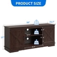 thumbnail image 6 of Farmhouse TV Stand for 65 inch TV, Entertainment Center for Living Room, TV Media Console Cabinet, Brown, 6 of 7