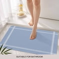 thumbnail image 6 of Pure Light Blue Doormat Outdoor Entrance 18"x30", Simple Solid Color Absorb Moisture Dirt Door Mats, Non-Slip Rubber Backing Floor Mats Indoor, Low-Profile Front Door Rugs, 6 of 9