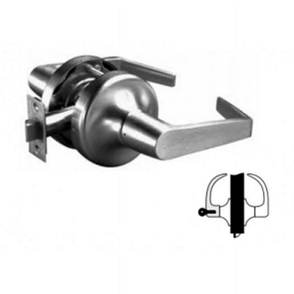 Yale AU4604LN626 Commercial Entry Augusta Lever Grade 2 Cylindrical Lock with Para Keyway, Satin Chrome