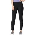 thumbnail image 1 of Hanes Womens Stretch Jersey Legging, M, Black, 1 of 2