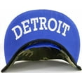 thumbnail image 3 of Detroit 4-Color Script Men's Adjustable Snapback Baseball Caps (Camouflage/Royal), 3 of 3