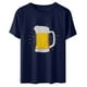 thumbnail image 4 of Blusa de mujer Oktoberfest Camiseta de cuello redondo Estampado de verano Jersey de manga corta Camiseta de mujer para hombre Tops Camisa Pompotops hfajkhk135766, 4 of 5