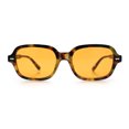 thumbnail image 3 of Retro Hustler Oval Rectangular Plastic Mid Horn Rim Vintage Vibe Sunglasses Tortoise - Orange, 3 of 8