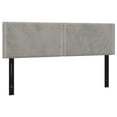 thumbnail image 2 of vidaXL LED Headboard Dark Gray 63"x2"x30.7"/34.6" Velvet, 2 of 54