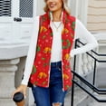 thumbnail image 6 of Wutalume Women's Christmas Printed Fashionable And Warm Fleece Cardigan Vest, Cozy and Festive Layering Piece for Holiday Outfits and Cold Days,Wine M, 6 of 6