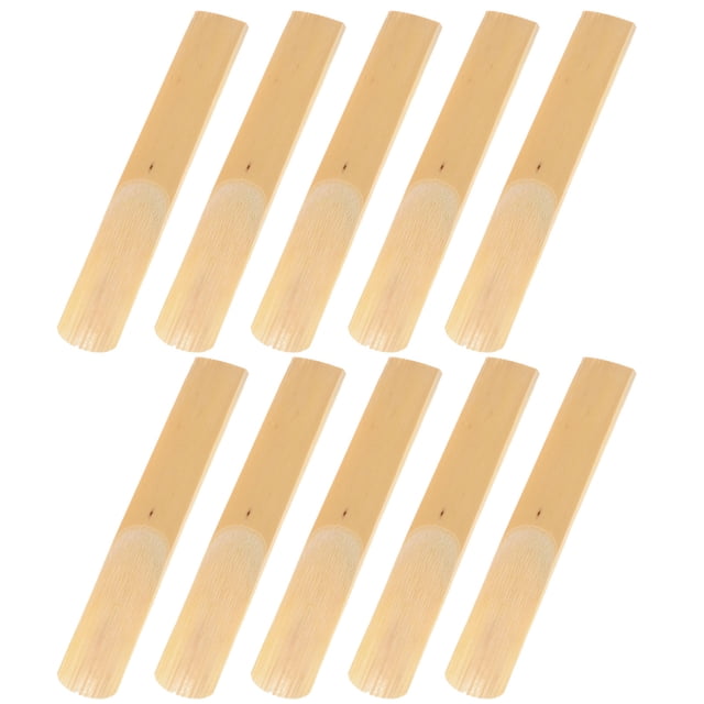 Raindrops 10Pcs Clarinet Reeds for Performance and Practice with Pitch Accuracy and Tonal Quality 2.7X0.8X0.1in