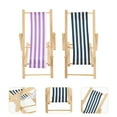 thumbnail image 4 of Miangastore Navy Blue Deck Chair Model Miniature Folding 2Pcs 4.3X2.2X2.2in, 4 of 8
