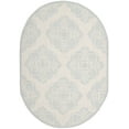 thumbnail image 2 of Safavieh Chelsea Vianne Geometric Area Rug, Ivory/Blue, 7'6" x 9'6" Oval, 2 of 10