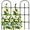 Black, variant on Trellis for Climbing Plants Outdoor,47.2" H Garden Trellis,Rustproof Garden Arch Trellis Cucumber Tomato Support Structure for Raised Bed