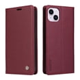 thumbnail image 1 of Funda para iPhone 15 Plus Estuche de Cuero PU Tipo Cartera con Ranuras para Tarjetas y Cierre Magnético, 1 of 5