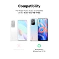 thumbnail image 4 of Ringke Fusion-X Case Compatible with Xiaomi Redmi Note 11 / 11T, Transparent Hard Back Shockproof Advanced Bumper Cover - Black, 4 of 9