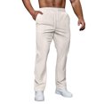 thumbnail image 2 of Men's Solid Color Loose Sweatpants Men's Casual Fashion Sweatpants, 2 of 5