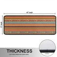 thumbnail image 5 of Kitchen Rugs Sets Of 2,Orange Ethnic Stripe Pattern Anti Fatigue Kitchen Mat Rugs Non Slip Washable,Decorative Kitchen Floor Mats for Kitchen,Sink,Laundry,17"x47"+17"x47", 5 of 5