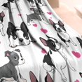 thumbnail image 3 of Pug and Love Heart Blanket,Comfortable Soft Flannel Throw Blanket,All Season,Warm Lightweight Blankets for Sofa Bed Couch Living Room Chair,60"x80"(150x200cm), 3 of 4