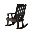 thumbnail image 6 of Amish Heavy Duty 600 Lb Mission Pressure Treated Rocking Chair (Dark Walnut Stain), 6 of 10
