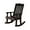 Semi Solid Black Stain, variant on Amish Casual Heavy Duty 600 Lb Mission Treated Rocking Chair, Unfinished