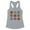 Heather Grey, variant on Fall Pumpkins and Flowers Tank Top Fitted Racerback Women's Large White