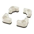 thumbnail image 1 of jifeng 4 Pieces Anti Vibration Pads Compact Avoids Moving Non Slip Support Feet Mat White, 1 of 9