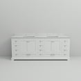thumbnail image 5 of Tybee 84 in W x 22 in D White Double Bath Vanity and Carrara Marble Top, 5 of 10