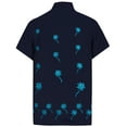 thumbnail image 2 of HAPPY BAY Men's Beach Cruise Holidays Shirts Casual Button Down Shirts For Men Summer Vacation Aloha Tops Hawaiian Shirt XS Berry, Plain, 2 of 6