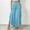 Blue, variant on Ruffle Pants High Waist Palazzo Wide Leg Side Split Asymmetrical Skirted Wide Leg Drawstring Flowy Pants with Pocket Gray 3X
