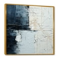 thumbnail image 2 of Designart "Monochrome Paint Minimalist Corner I" Coastal Floater Framed Wall Art Living Room, 2 of 5