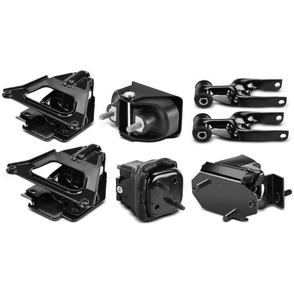 Engine Mount and Transmission Mount Kit 7 - Compatible with 2005 - 2008 Pontiac Grand Prix GXP 5.3L V8 2006 2007