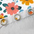 thumbnail image 4 of Manfei Rustic Flower Blossom Black Out Curtains,Countryside Floral Curtains Pack of 2 (42x63 Each),Orange Pink White Bedroom Curtains For Girls Teens,Microfiber Bedroom Decor, 4 of 6