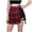 A-Red168, variant on XIAOCHA Plaid Pleated Belted Skirt for women Edgy Preppy School Casual Versatile Mini Skirt
