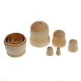 thumbnail image 4 of Toys Russian Nesting Doll Blank Matryoshka Wood Unpainted DIY Handicraft 5/set, 4 of 6
