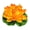 Orange, variant on Chanana Artificial Floating Foam Lotus Flower with Water Lily Pad, Artificial Lotus Flowers Decor, Lotuss Leaf Flower Floating Garden Pond Decor, Fountain Accessory, Pool Decoratio