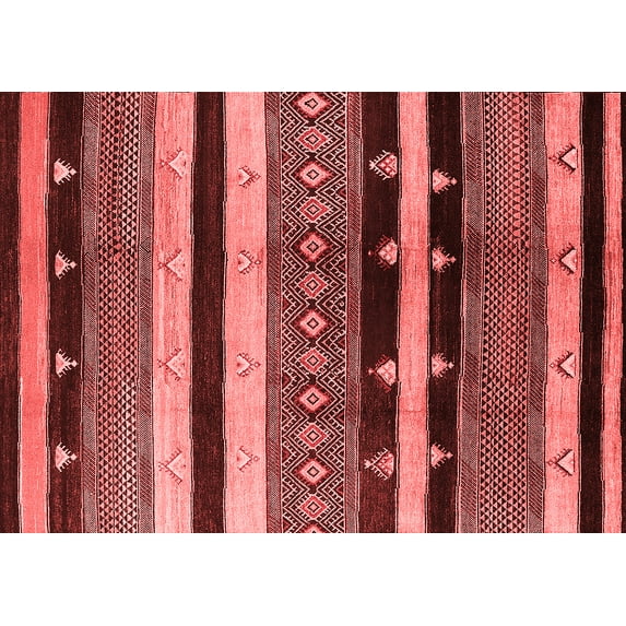 Ahgly Company Indoor Rectangle Oriental Red Industrial Area Rugs, 8' x 12'