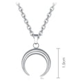 thumbnail image 2 of unbranded Collar Arc En De Inoxidable Con Curvo Para Y Uso Diario, 2 of 8