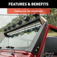 thumbnail image 4 of ARIES 15916 Jeep Wrangler TJ Roof Light Brackets and Crossbar, LEDs Sold Separately Fits select: 1997-2005 JEEP WRANGLER / TJ, 2006 JEEP WRANGLER / TJ X, 4 of 6