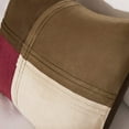 thumbnail image 5 of Madison Park Jackson Blocks 7-piece Microsuede Comforter Set in Red/Brown, 5 of 5
