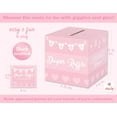 thumbnail image 3 of Baby Shower Games for Girls, 50 Pink Diaper Raffle Tickets, Diaper Raffle Ticket Cards Box, Baby Shower Decorations, Raffle Prizes, Ideas, 3 of 4