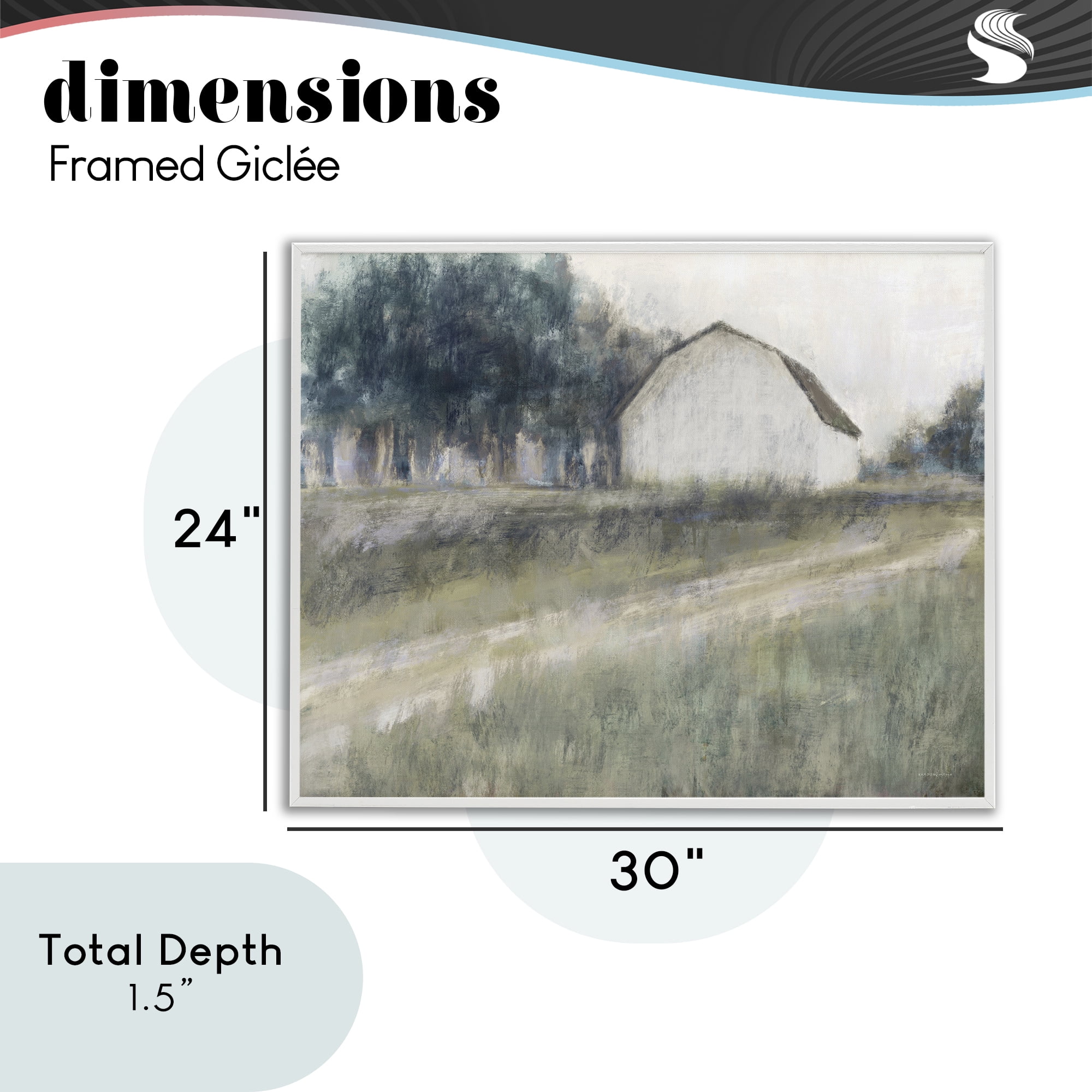 Stupell Industries Another Path Abstraction White Framed Giclee Art, design by Kamdon Kreations