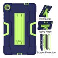 thumbnail image 5 of Goldcherry For Lenovo M8 8 Inch Case,Hybrid Shockproof Rugged Anti-Impact Drop Protection Cover Built with Kickstand For Lenovo M8 (TB-8505F/TB-8505X)(Navy Blue+Green), 5 of 7