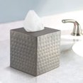 thumbnail image 4 of Monarch Abode Monarch Hand Pewter Metal Hammered Tissue Box Cover, 4 of 4
