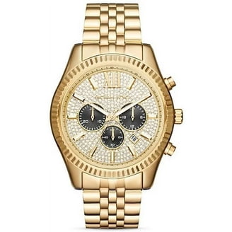 Men's Six-Hand Chronograph Watch, Amber Plated Finish 78B148