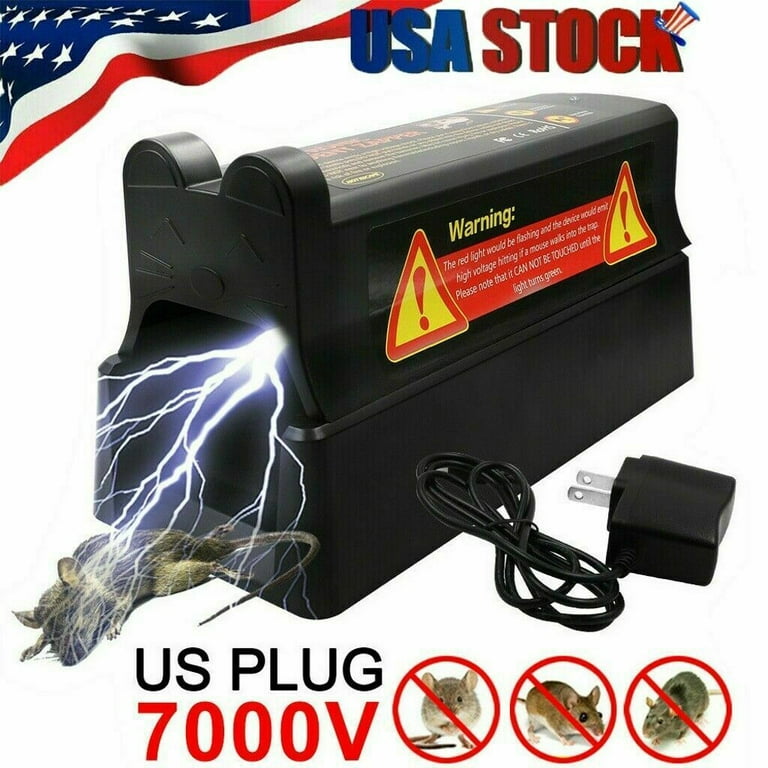 Humane Electric Mouse Trap Rat Cage Mice Killer High Voltage Rodent Zapper  Garden Mousetrap Device Gardening